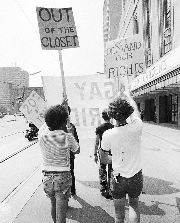 gay pride march toronto 1974