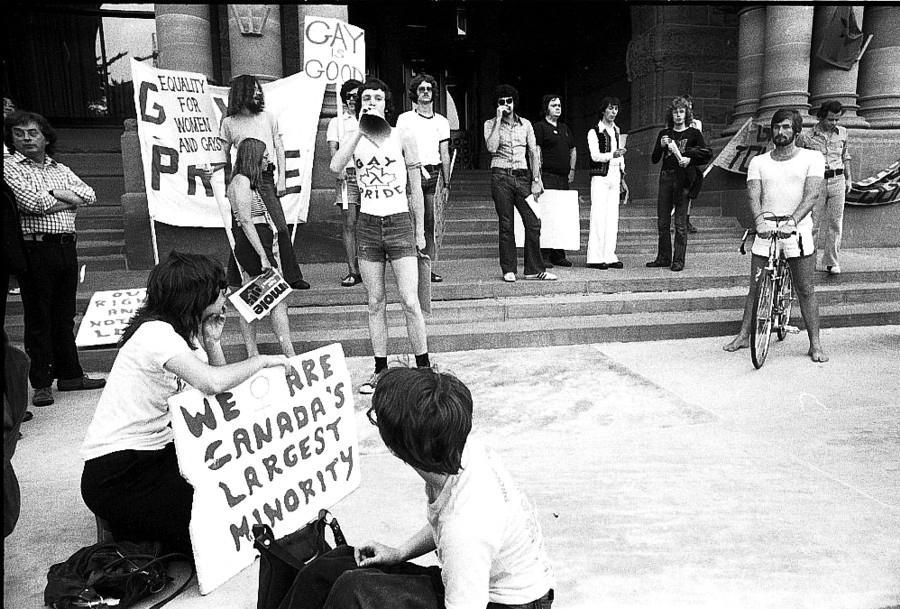 gay pride march toronto 1974