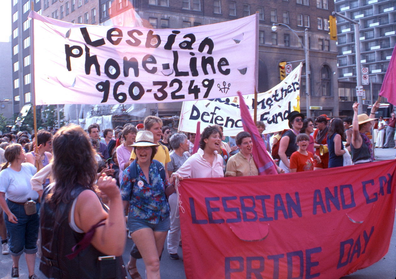 top of website photo-- 1983 Pride Day Parade, Toronto