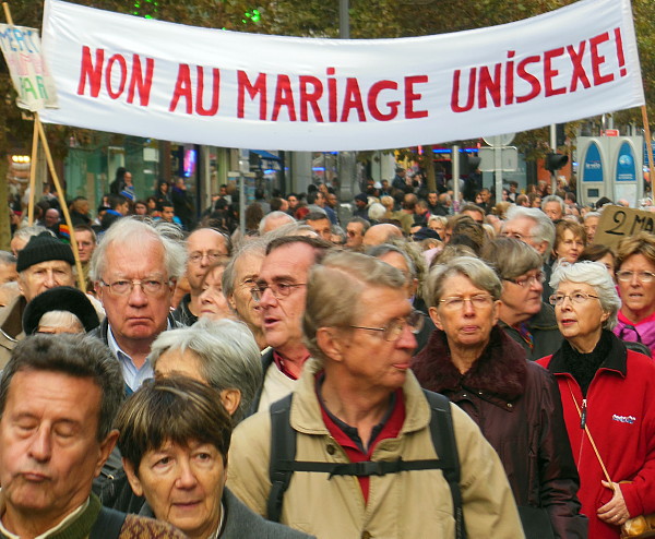 Anti same-sex marriage demonstration Marseille