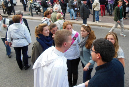 Beginning of anti same-sex marriage demonstration Marseille