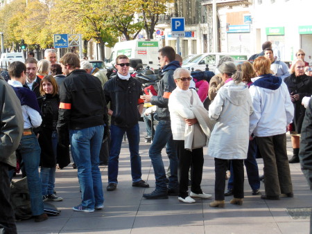 Beginning of anti same-sex marriage demonstration Marseille